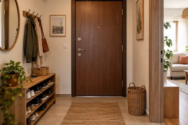 Düzenli ve ferah bir ev antresi
