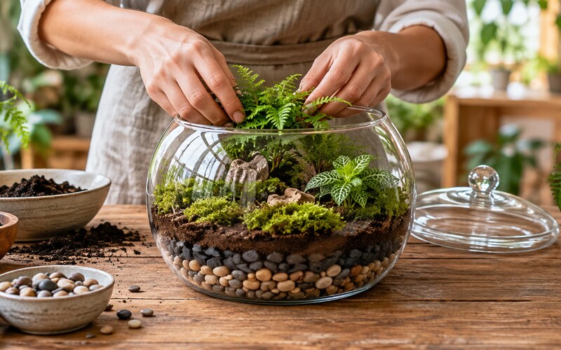 Evde terraryum kurma hazırlığı