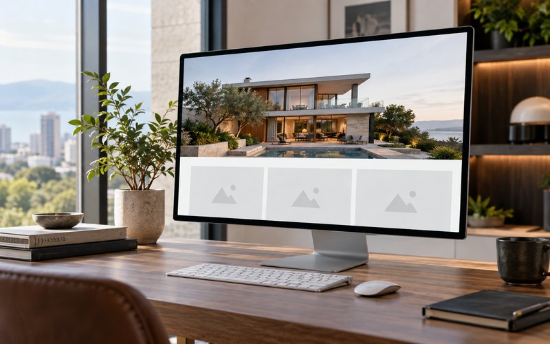 Emlak ofisi web sitesi: emlak web sitesinin ana sayfasinda ne gosterilmeli